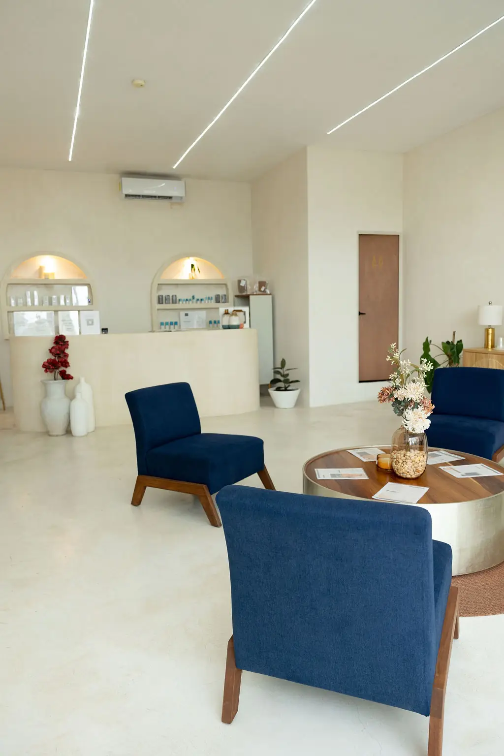 Recepción de la clínica Aesthétique Playa del Carmen